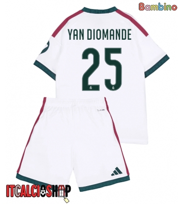 Real Madrid Yan Diomande #25 Prima Maglia Bambino 2026-27 Manica Corta (+ Pantaloni corti)